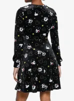 Disney Mickey Mouse Icons Velvet Dress