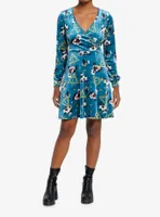 Harry Potter Deathly Hallows Floral Velvet Dress