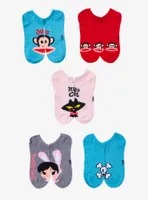 Paul Frank Characters No-Show Socks 5 Pair