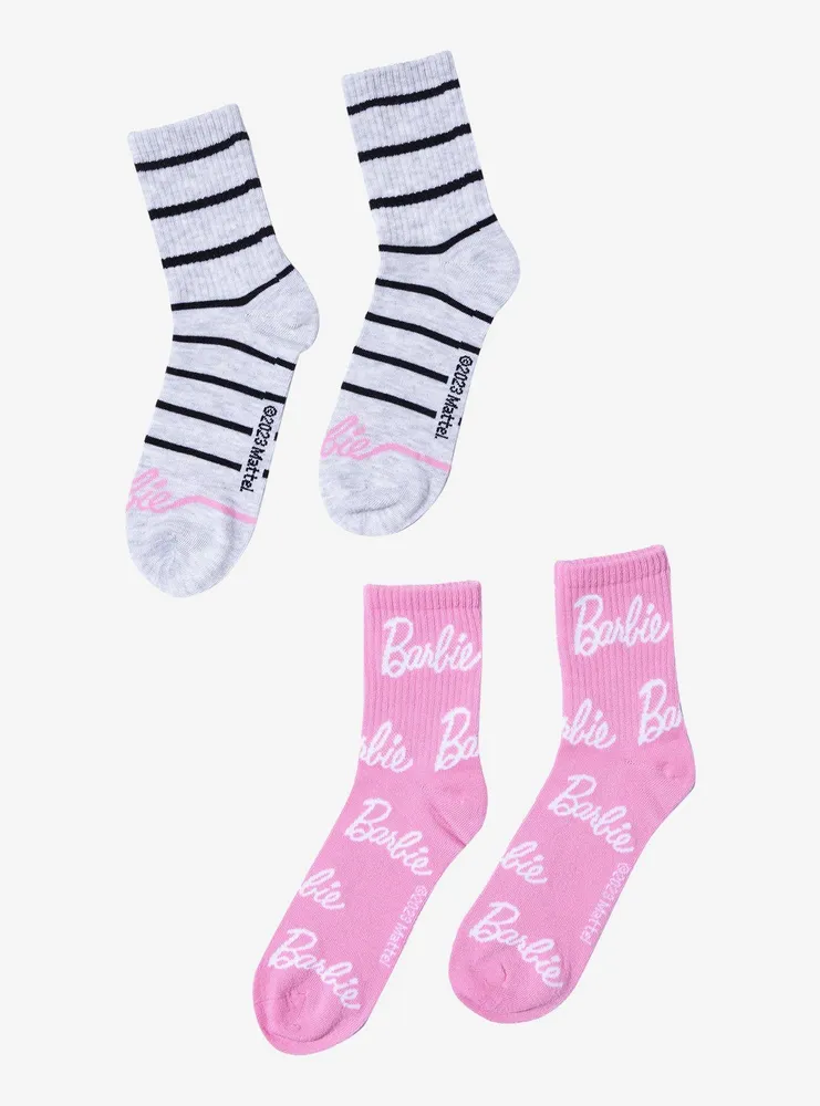 Barbie Crew Socks 2 Pair