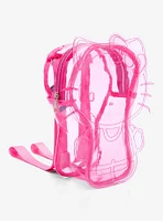 Hello Kitty Pink Transparent Figural Mini Backpack