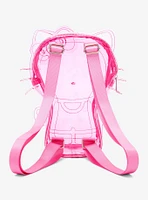 Hello Kitty Pink Transparent Figural Mini Backpack