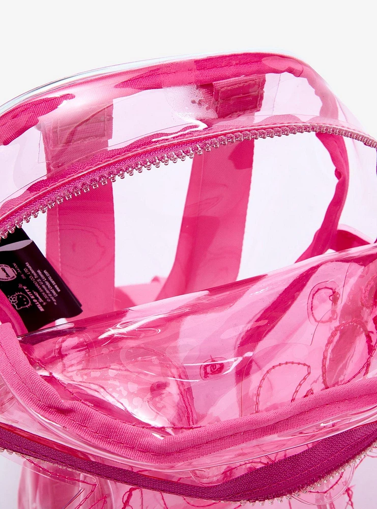 Hello Kitty Pink Transparent Figural Mini Backpack