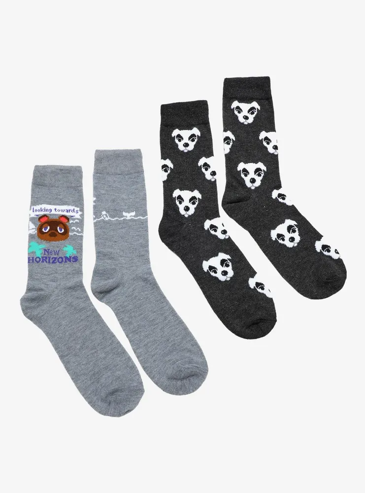 Animal Crossing: New Horizons Tom & K.K. Slider Crew Socks 2 Pair