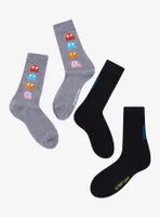 Pac-Man Ghosts Crew Socks 2 Pair