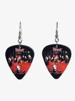 Slipknot Group Photo Guitar Pick Drop Earrings