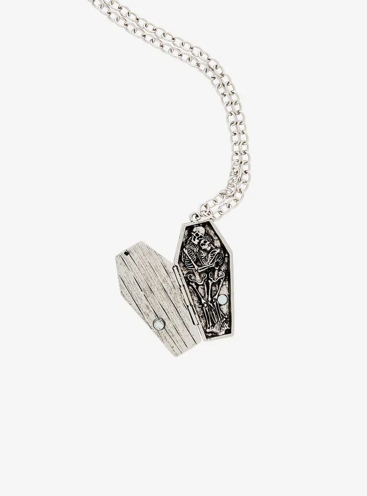 Rock Rebel Till Death Coffin Locket Necklace