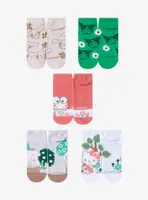 Hello Kitty And Friends Nature No-Show Socks 5 Pair