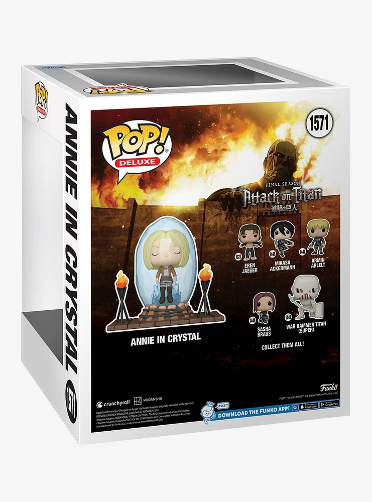 Funko Attack On Titan Pop! Deluxe Annie In Crystal Vinyl Figure Hot Topic Exclusive