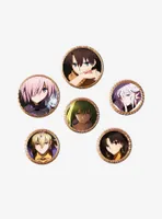 Fate Grand Order Characters Badge and Keychain Set