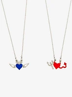 Social Collision® Angel & Devil Best Friend Necklace Set