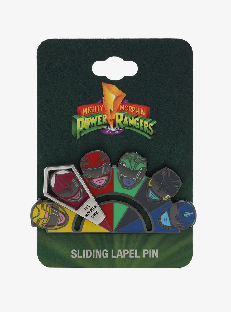 Mighty Morphin' Power Rangers Sliding Enamel Pin