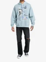 Social Collision® Vincent Van Gogh Printed Patches Hoodie