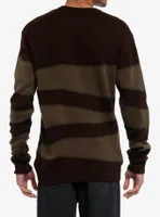 Brown Two-Tone Stitch Sweater