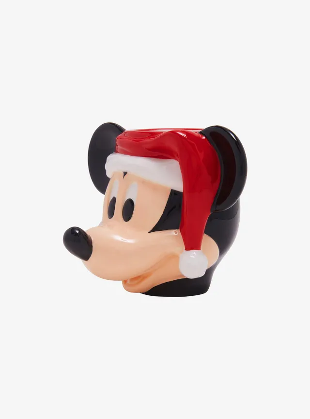 Ceramic Disney Mickey Mouse Santa Hat Figural Mug