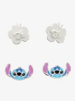 Disney Lilo & Stitch Flowers & Stitch Earring Set - BoxLunch Exclusive