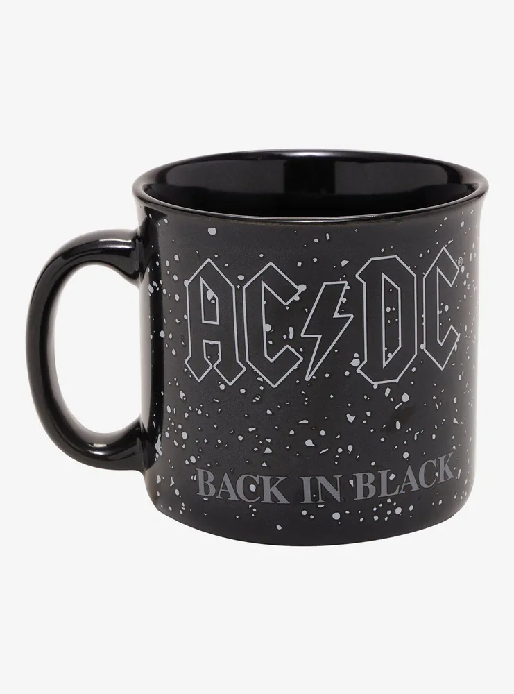 AC/DC Back In Black Speckled Camper Mug