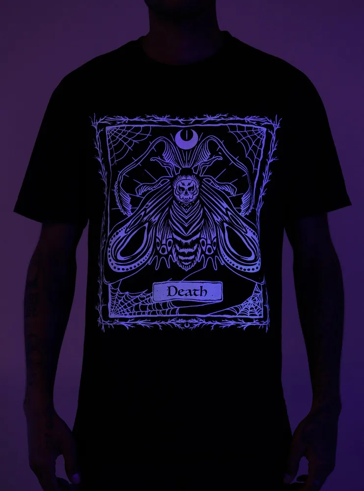 Cosmic Aura Death's-Head Moth Glow-In-The-Dark T-Shirt