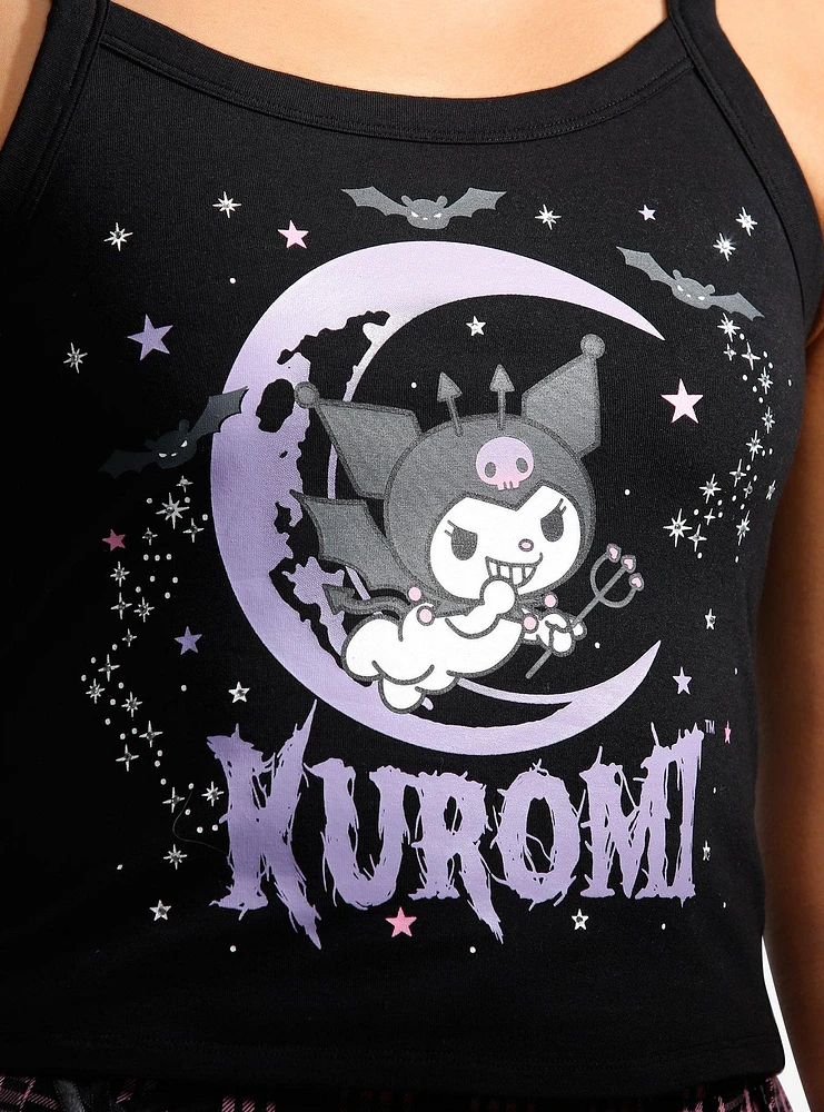 Kuromi Celestial Rhinestone Girls Tank Top