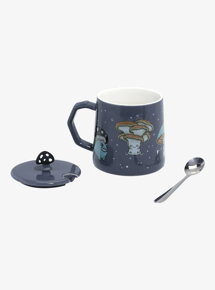 Mushroom Creature Mug With Lid & Spoon By Guild Calamity