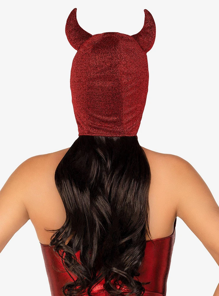 Shimmery Devil Bonnet Costume Accessory