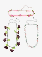Thorn & Fable Floral Bead Choker Set