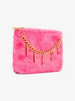 Bratz Pink Faux Fur Chain Pouch