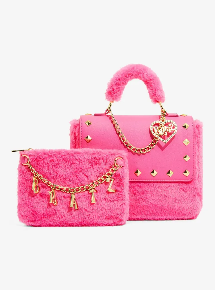 Bratz Pink Faux Fur Chain Pouch