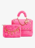 Bratz Pink Faux Fur Chain Pouch