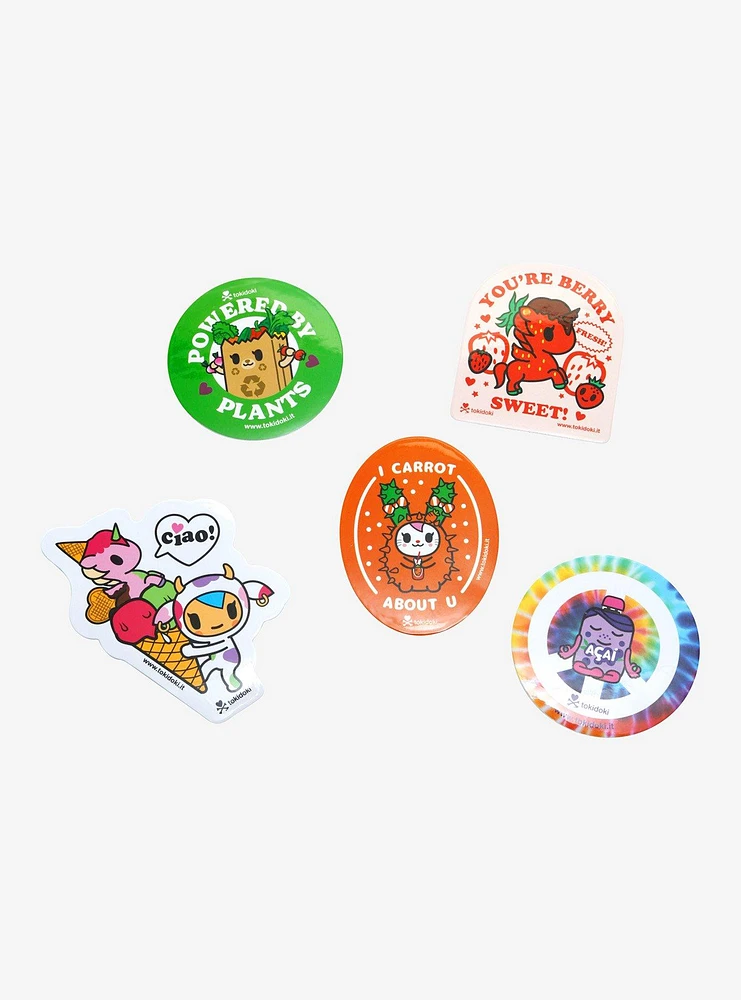Tokidoki Veggie Fruit Characters Sticker Set