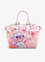 Loungefly Disney Stitch Cherry Blossoms Satchel Bag