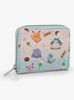 Loungefly Pokemon Japanese Treats Mini Zipper Wallet