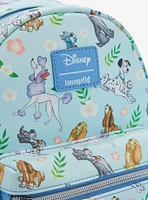 Loungefly Disney Dogs Floral Mini Backpack