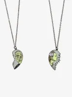 Universal Monsters The Bride Of Frankenstein Broken Heart Best Friend Necklace Set
