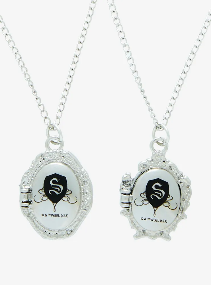 The Vampire Diaries Stefan & Damon Locket Best Friend Necklace Set