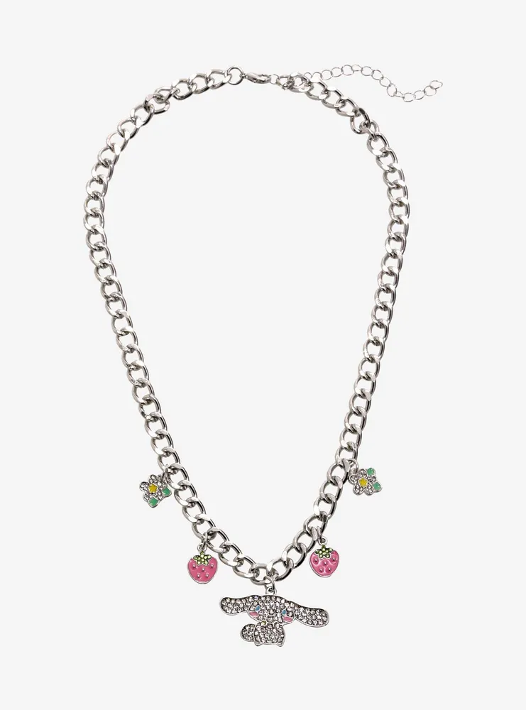 Cinnamoroll Strawberry Bling Chain Necklace