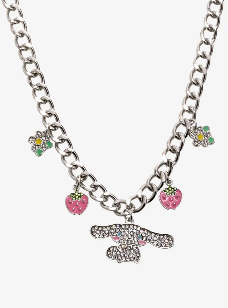 Cinnamoroll Strawberry Bling Chain Necklace