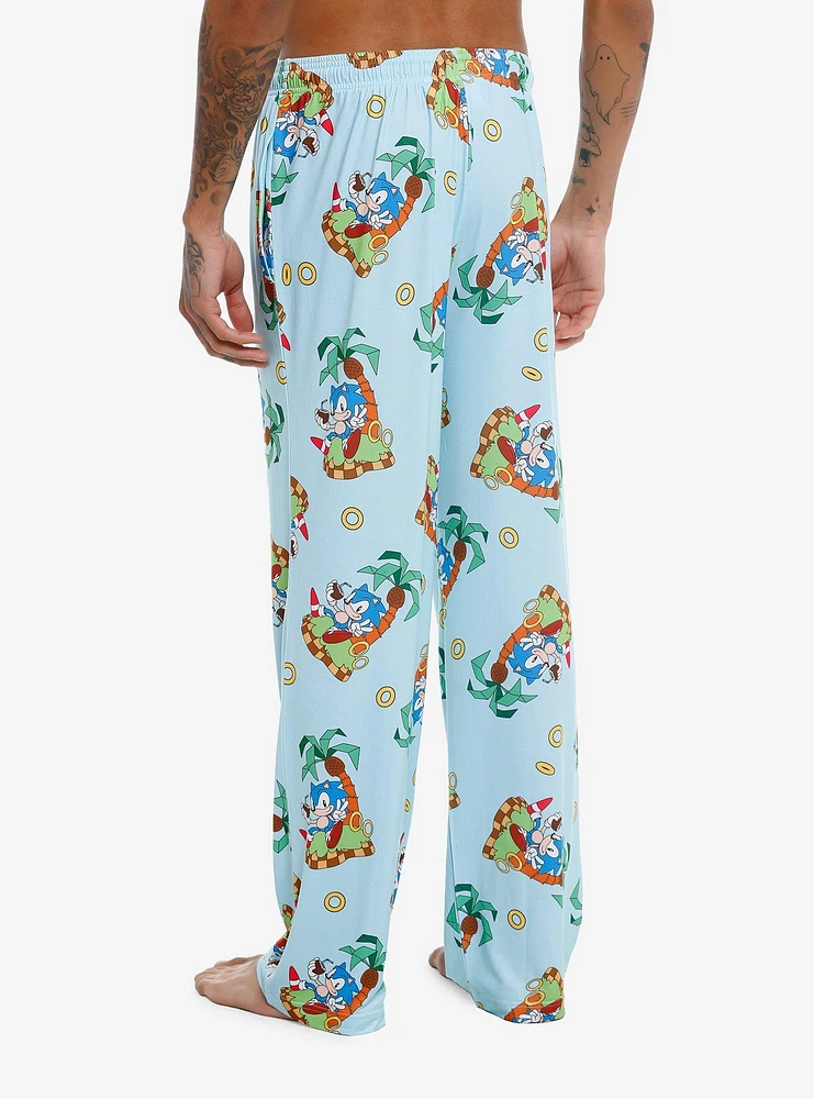 Sonic The Hedgehog Island Time Pajama Pants