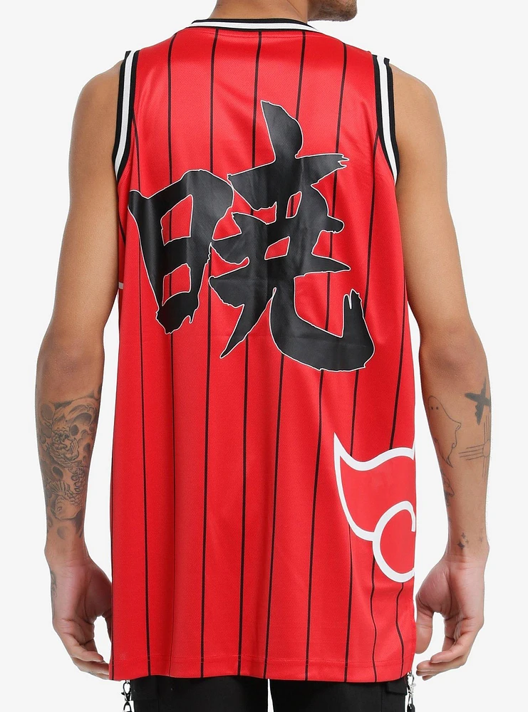 Naruto Shippuden Akatsuki Striped Basketball Jersey Tank Top