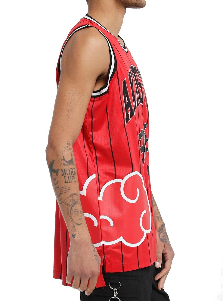 Naruto Shippuden Akatsuki Striped Basketball Jersey Tank Top