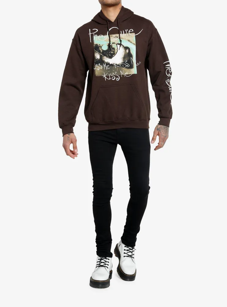 The Cure Kiss Me Brown Hoodie