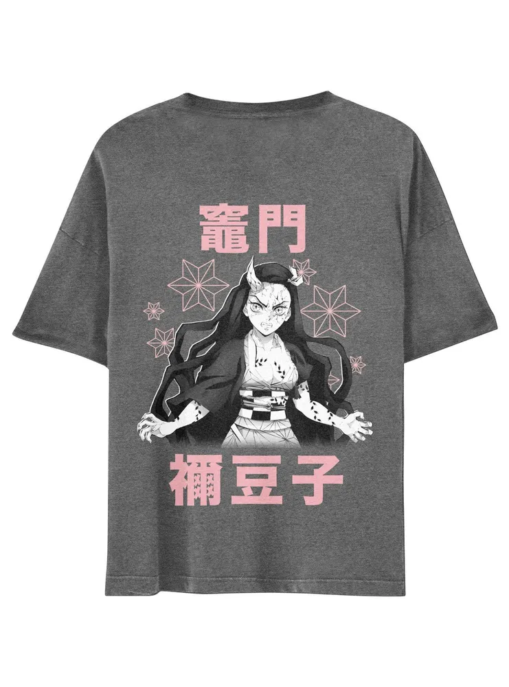 Demon Slayer: Kimetsu No Yaiba Nezuko Boyfriend Fit Girls T-Shirt