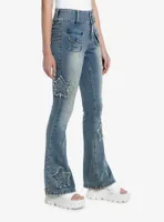 Sweet Society Star Low-Rise Flare Jeans