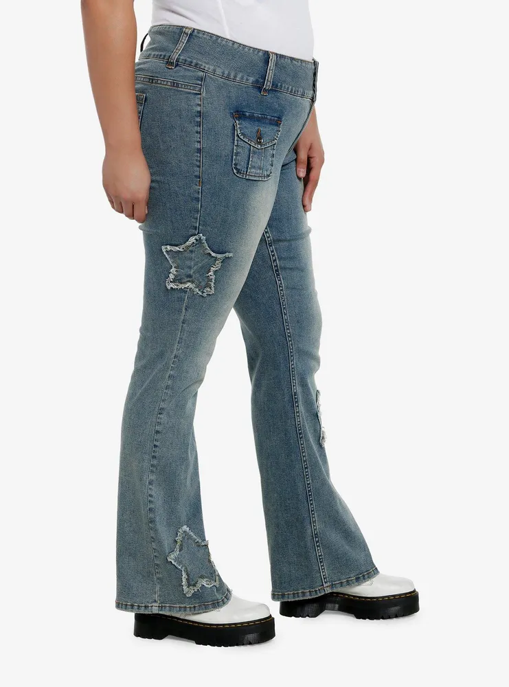 Sweet Society Star Low-Rise Flare Jeans Plus