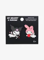 Loungefly My Melody & Kuromi Cupid Glitter Enamel Pin Set