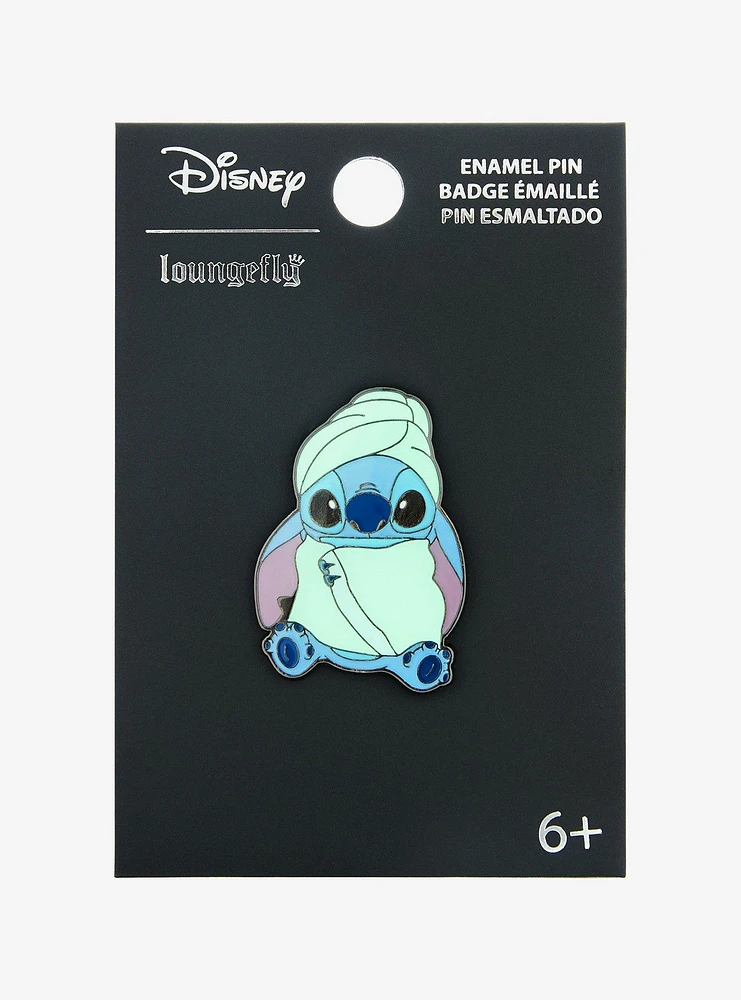 Loungefly Disney Lilo & Stitch Bath Towel Stitch Enamel Pin