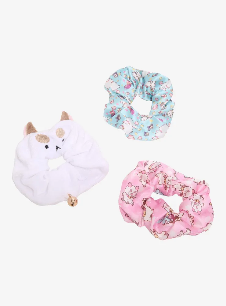 Bee and Puppy Cat Icons Scrunchy Set