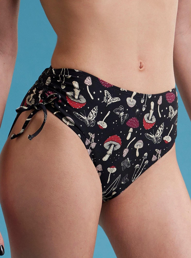 Mushroom Butterfly Ruched Swim Bottoms