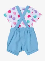 Sanrio Hello Kitty Emo Kyun Heart Infant Overall Set - BoxLunch Exclusive