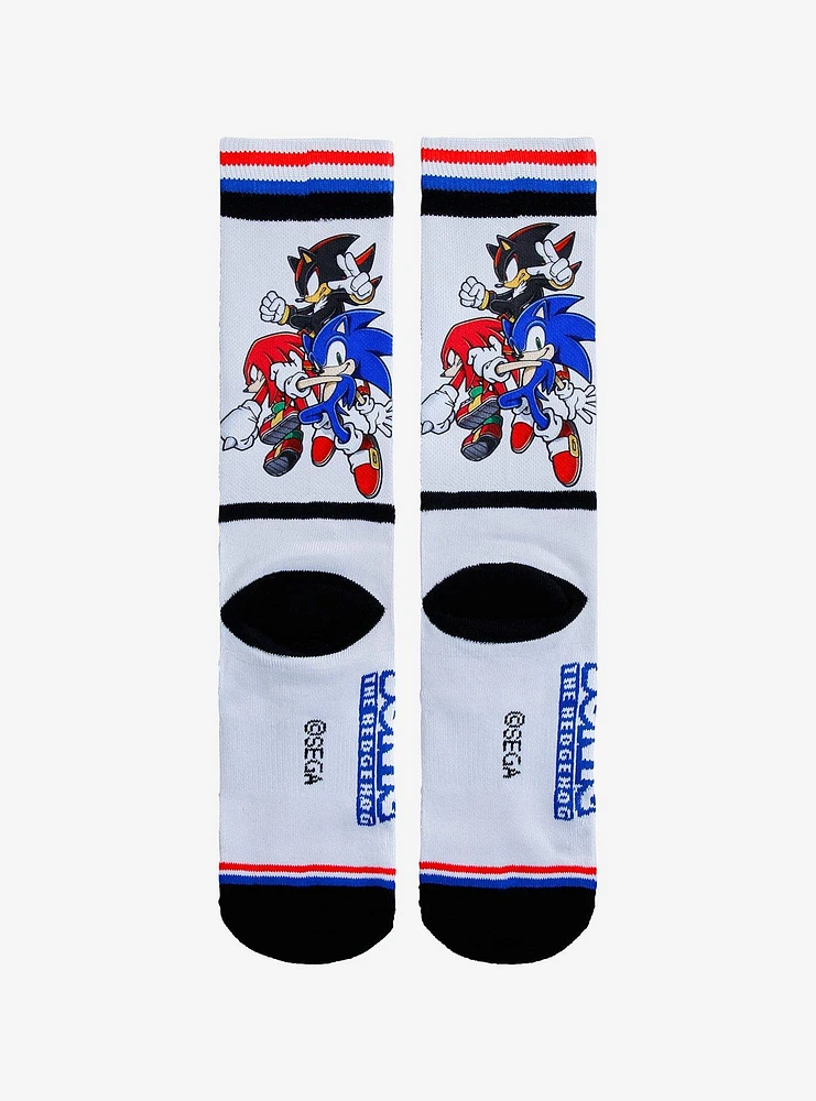 Sonic The Hedgehog Trio Varsity Crew Socks